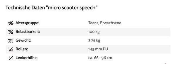 Micro Scooter speed+