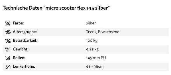 Micro Scooter Flex 145